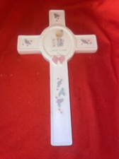 Precious Moments 1990 Jesus Loves Me Cross 8  Tall X 4.75  Wide- Estate Find