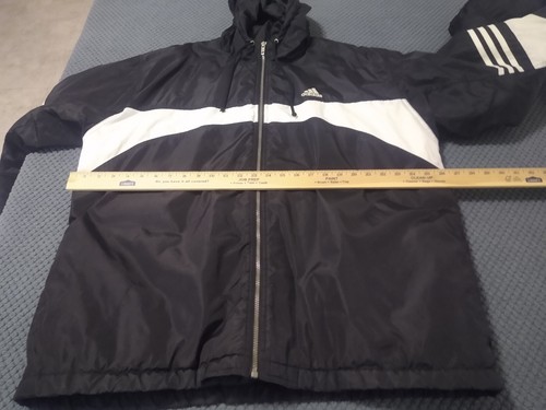 Adidas quilt lined winbreaker jacket with hood - Picture 7 of 14