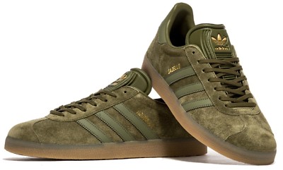 adidas gazelle silver green womens adidas Gazelle Olive Cargo – Side Kicks main image 0