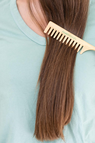 Wide Tooth Wooden Rat Tail Comb - Hair Tool for Teasing Strands & Post Styling - - Picture 4 of 9