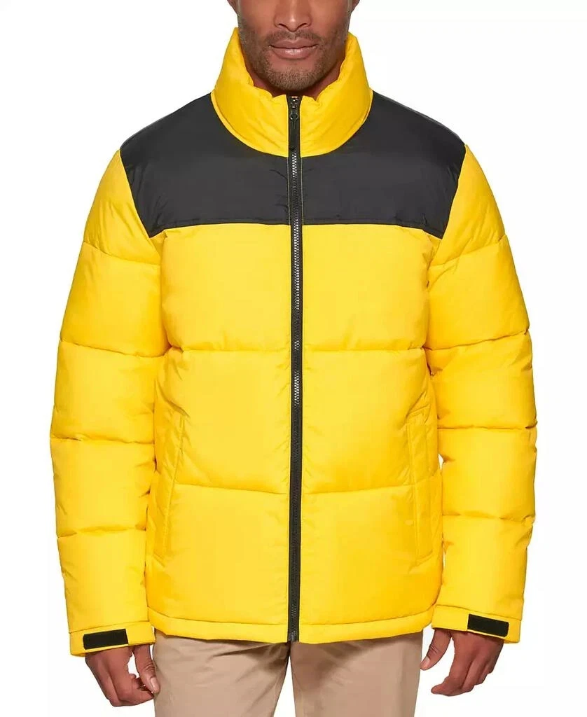 Club Room Men's Quilted Full-Zip Puffer Jacket | Yellow | Medium