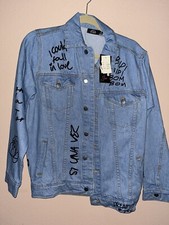 Selena Quintanilla Denim Jean Jacket Song Titles Museum Size S Nwt