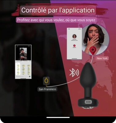 Plug Anal Vibrant Sans Fil - Contrôle Par Smartphone Ou Télécommande - Silicone, Imperméable - Sextoy Unisexe