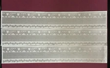 Mrs Grossmans Paper Whispers Patterned Hearts Silver Border Stickers Wedding