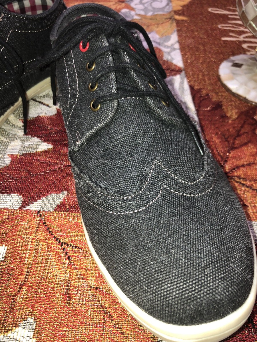 Ben Sherman Nick Canvas Oxford Sneakers 203102 Blk/Gray  display picture 1