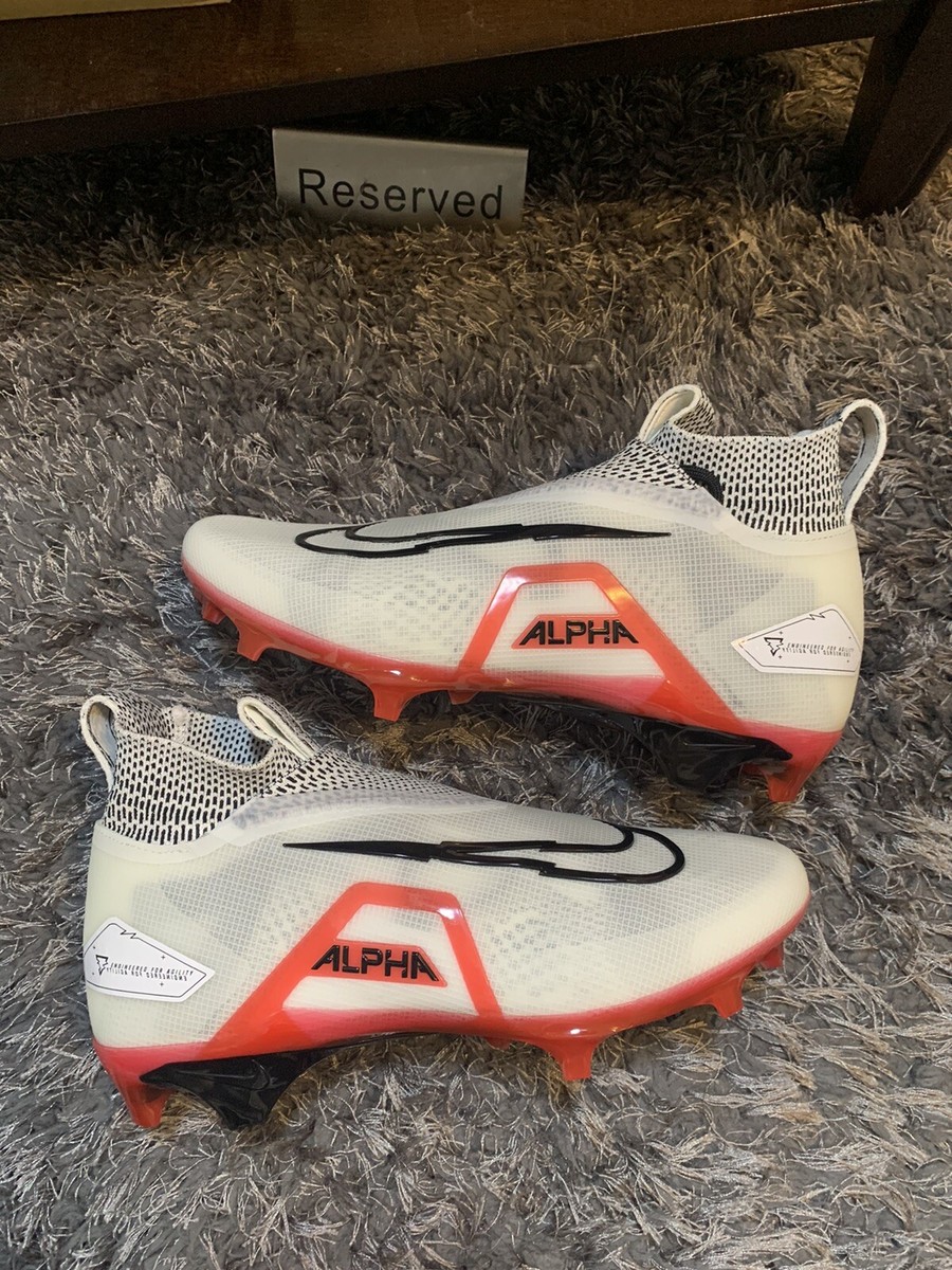 Nike Alpha Menace Elite 3 White/Red Mens Sz 8.5 Football  display picture 2