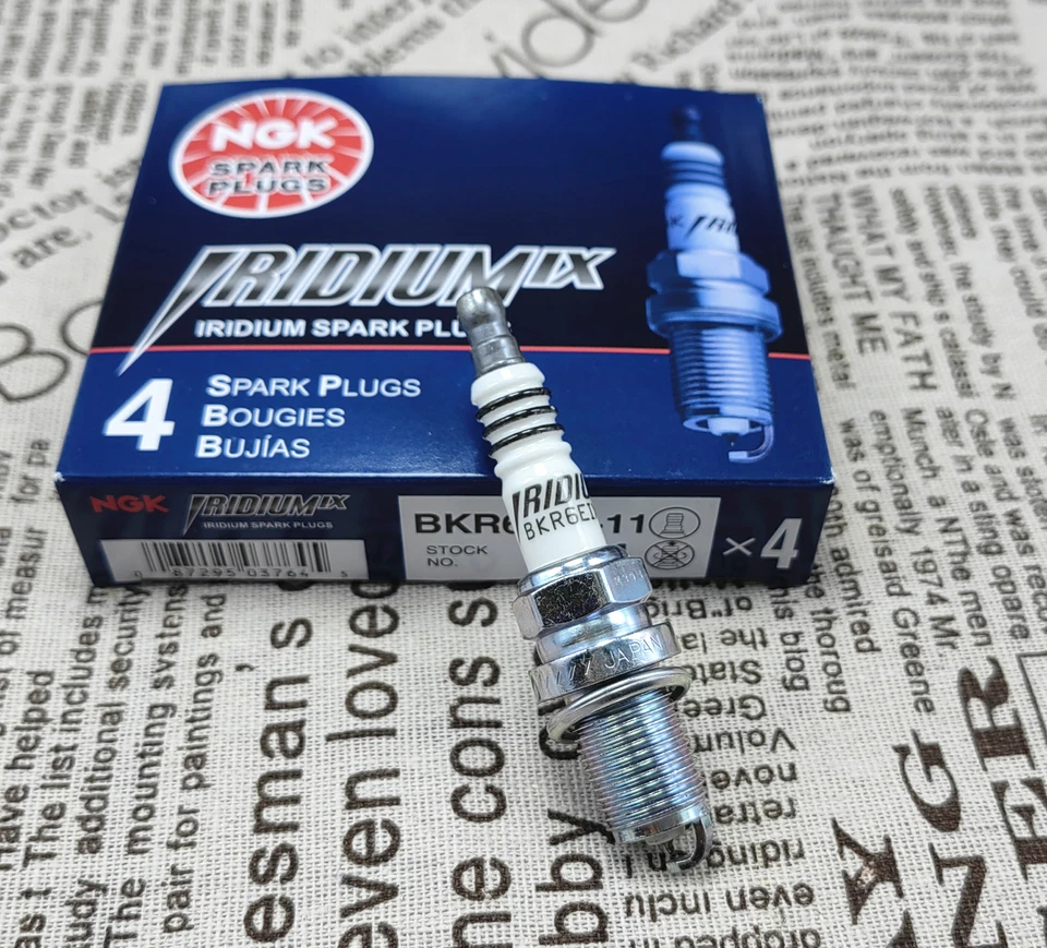 Bujías NGK 4 piezas OEM NUEVAS PARA BKR6EIX-11 NGK 3764 Iridium IX BKR6EIX11 Foto 2 de 2