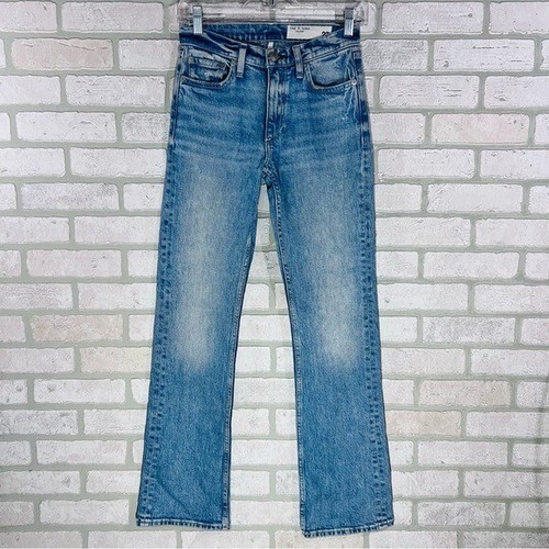 rag & bone Peyton Midrise Bootcut Jeans in Malvern Wash Size 23 - Picture 4 of 11