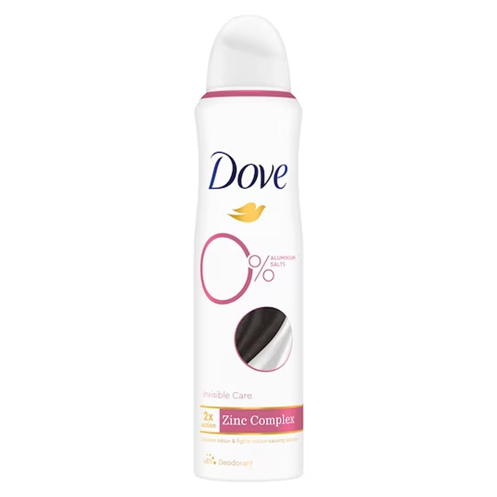 DOVE DEODORANTE INTIMO SPRAY ZERO SALI DI ALLUMINIO IVISIBLE CARE 150ML