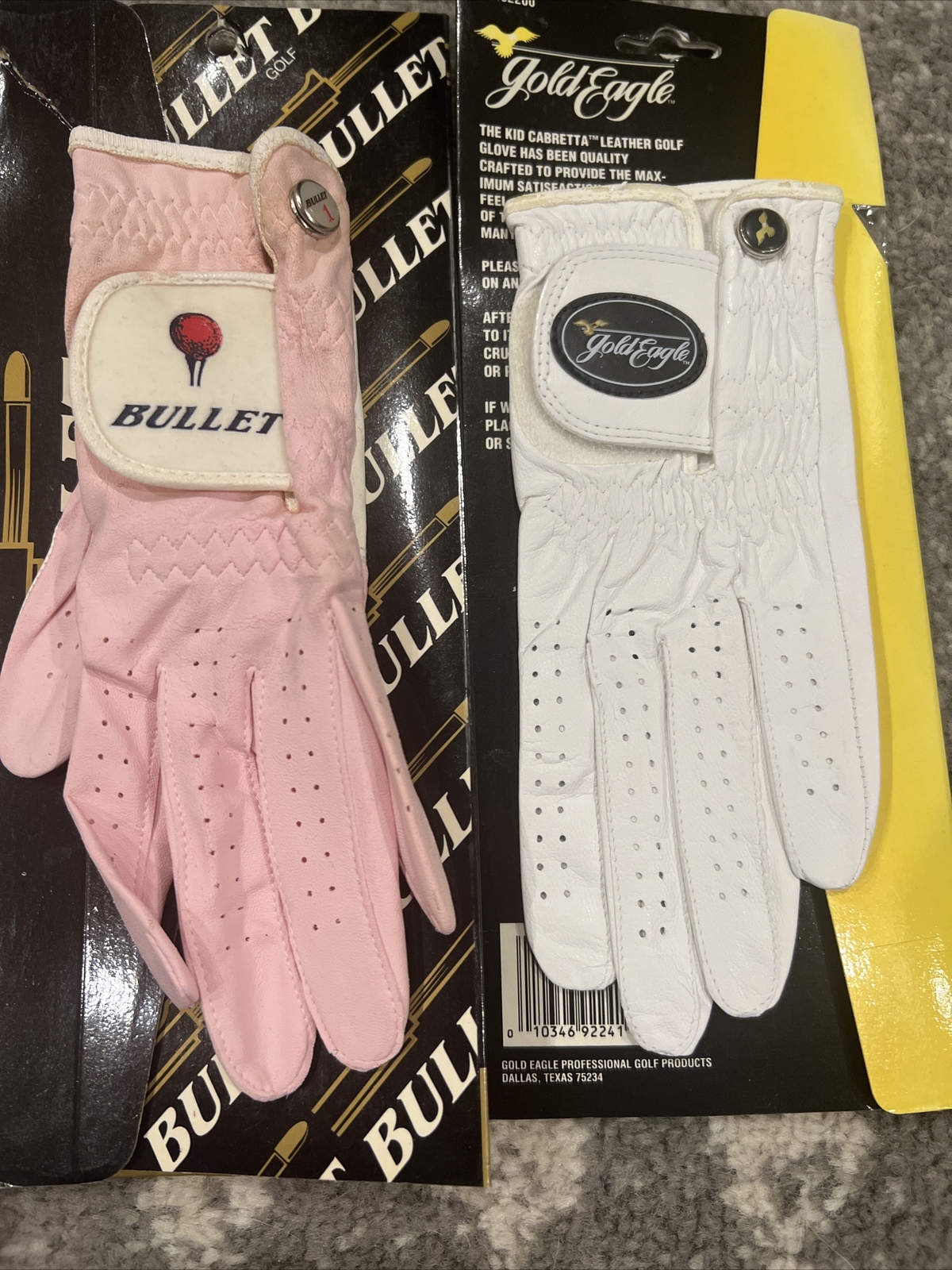 Vintage Women's Golf Glove Left Hand Small Lynx Gold Eagle Dunlop Lot