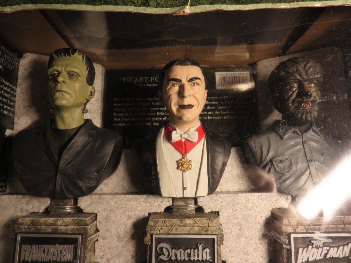 The Monster Legacy DVD Gift Set with Monster Busts from SideShow