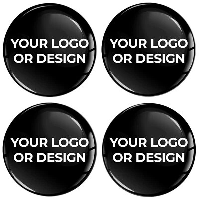 BIOMAR LABS 4 x Doming Gel Personalisiert Aufkleber Autoaufkleber Custom Stickers Wunschtext