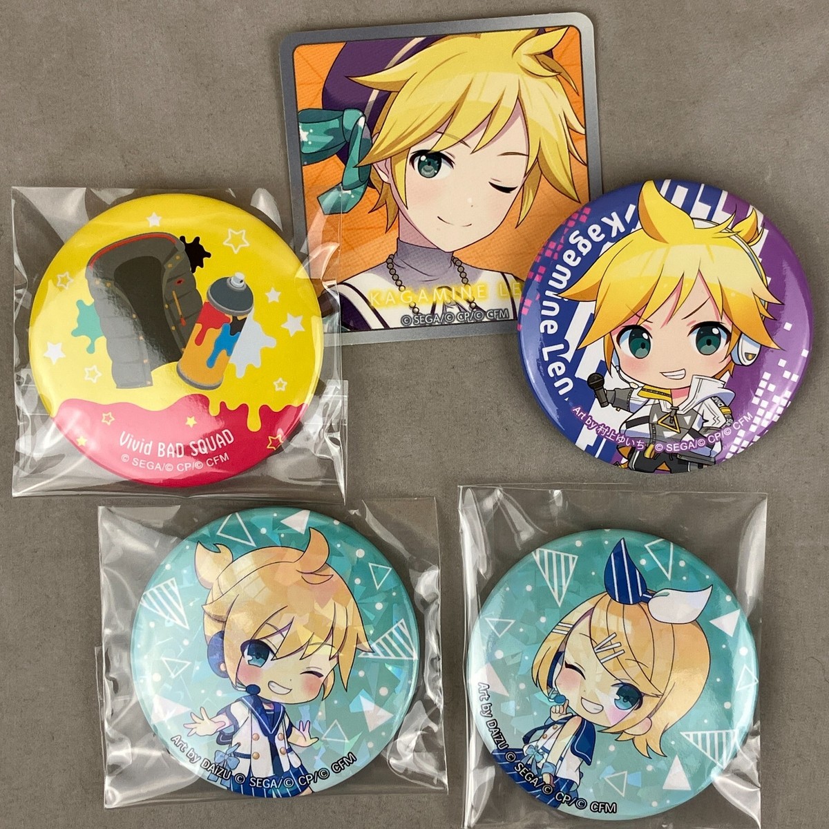 Project Sekai Vocaloid Kagamine Len Rin Anime Goods Lot Can Badge