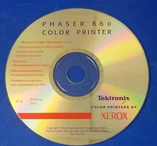 ⭐️⭐️⭐️⭐️⭐️ Xerox Tektronix Phaser 860 Color Printer CD Software Windows Unix