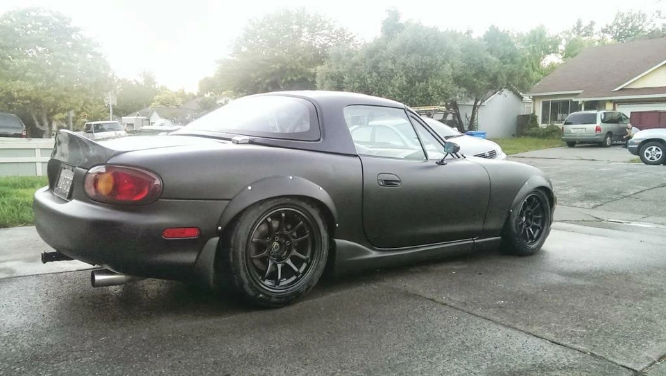 Kit de carrocería ancha Mazda MX-5 Miata guardabarros bengalas JDM arco de rueda 3,5" 90 mm 4 piezas Foto 4 de 4