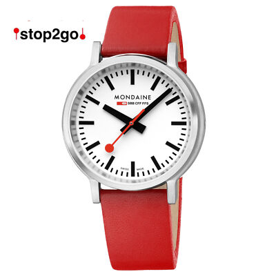 Architonic Mondaine Wall Clock 25cm Mondaine Stop2Go Quartz Watch