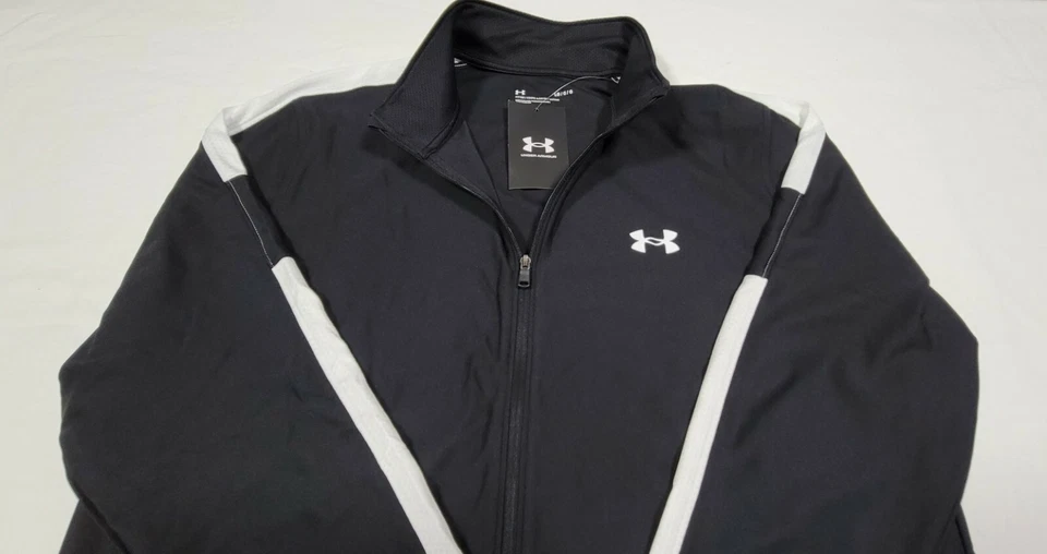 Under Armour мужчин UA Twister полный молнии трек черная куртка 1347293-001 SZ большой - Изображение 4 из 4
