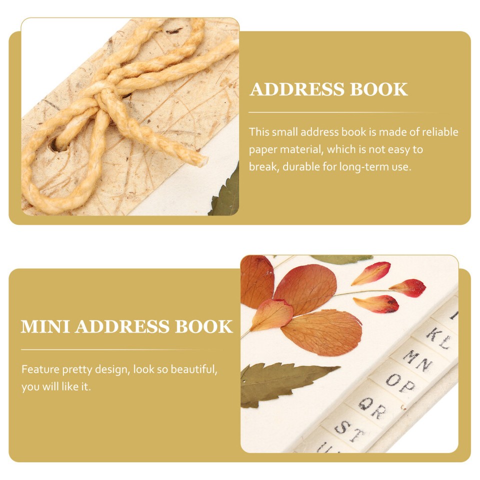 2Pcs Small Telephone Book Address Book With Alphabetical Tabs eBay