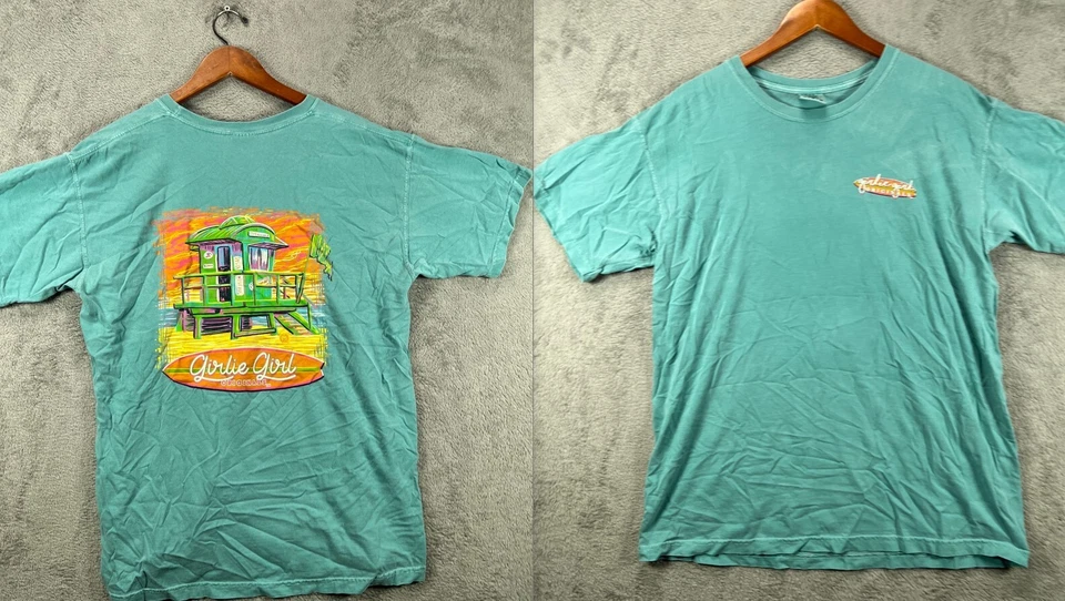 Girlie Girl Originals Womens Large T Shirt Blue LifeGuard Heavy Ring Spun Cotton - Image 2 of 4