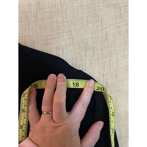 Hoven Wear Felpa Ritagliata Manica Lunga Pullover Top Nero Tempo Libero L - Foto 4 di 6