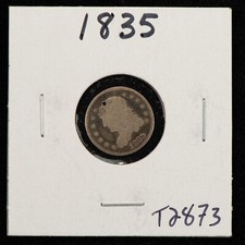1835 H10c Capped Bust Silver Half Dime - Value Coin - Good Dets -  SKU-T2873