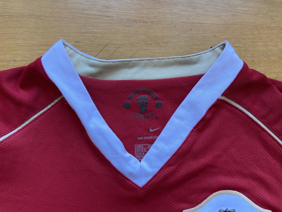MANCHESTER UNITED 2006 2007 HOME FOOTBALL SHIRT SOCCER JERSEY NIKE MANCHESTER UNITED 2006 2007 HOME FOOTBALL SHIRT SOCCER JERSEY NIKE