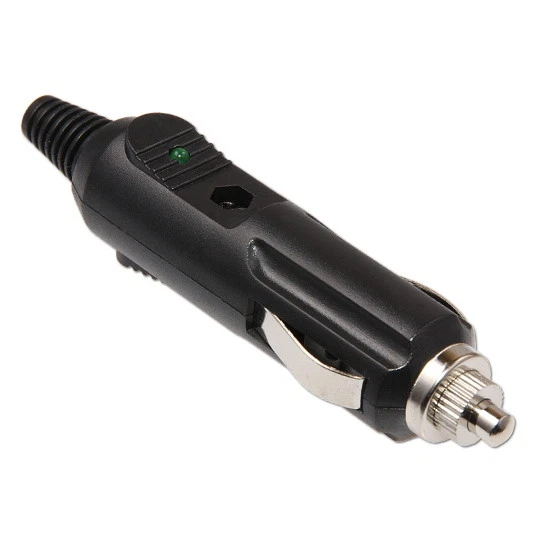 12V / 24V KFZ -Auto Zigarettenanzünder Stecker mit Sicherung und LED - Bild 1 von 1
