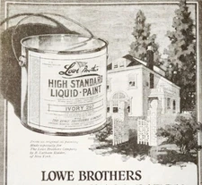 1917 Lowe Brothers High Standard Paints And Varnish Advertisement LGADYC4