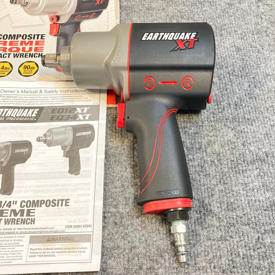 Earthquake 1/2" Composite Xtreme Torque Air Impact Wrench EQ12XT eBay