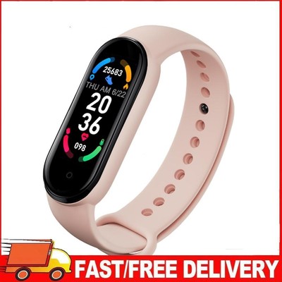 M6 Running Smartwatch Herzfrequenz-Blutdruckmessgerät-Armband (Rosa)