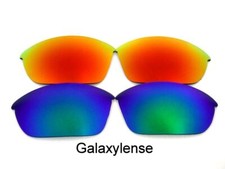 Galaxy Replacement Lenses For Oakley Half Jacket Sunglasses Green Red