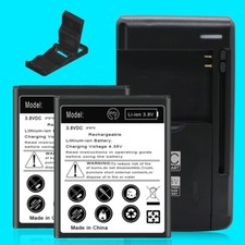 High Capacity 2x 2400mAh Grade A Battery Portable Charger f ZTE Fanfare 3 Z852