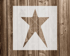 Star Stencil, Durable Handmade Mylar Reusable Craft Painting Template, 603
