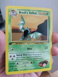 Brock's Golbat #39/132 Gym Heroes 1st Edition