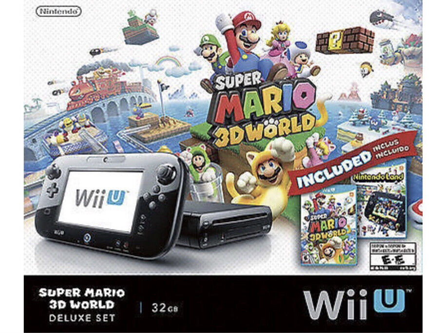 Nintendo Wii U Deluxe Set: Super Mario 3D World and Nintendo Land - video  gaming - by owner - electronics media sale 