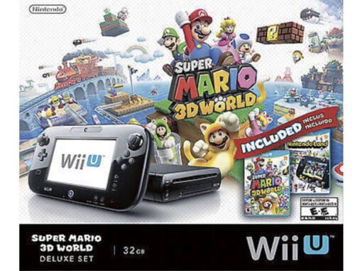 Nintendo Wii U 32 GB Super Mario 3D World Deluxe Set - Negro - Imagen 1 de 4