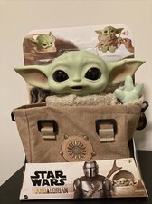 Star Wars The Mandalorian The Child Grogu 11" Talking Baby Yoda Carrying Satchel