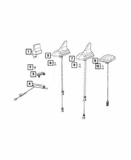 Genuine Mopar 2017-2018 Dodge Challenger Antenna Base Cable Assembly 5YS48JRYAA