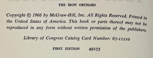 Tom Pendleton / The Iron Orchard Signed 1st Edition - Picture 5 of 7