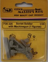 MW22 Cmk F35225 Soviet Soldier With Machinegun 1 Fig.) 1/35 Figure