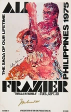 Muhammad Ali vs. Joe Frazier Boxing Fight Reproduction Poster 11x17 Thrilla