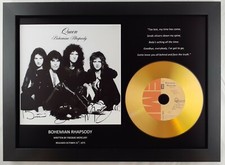 QUEEN 'BOHEMIAN RHAPSODY' SIGNED PHOTO GOLD DISC CD COLLECTABLE MEMORABILIA
