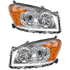 Headlight Assembly Set of 2 fits 2009-2012 Toyota RAV4
