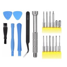 Screwdriver and Tool Set for Game Console Repair Tweezers Brush Picks Spudgers