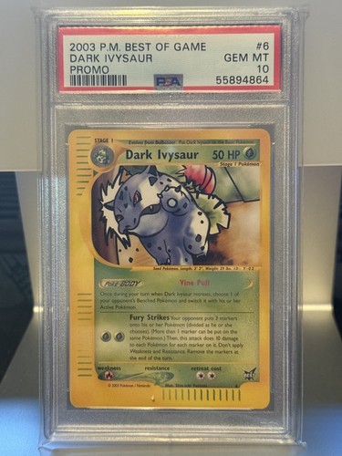 Dark Ivysaur graded PSA 10 for sale on eBay