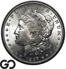 1897-S Morgan Silver Dollar Gem BU, Better Date San Francisco Mint