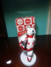 Coca-Cola 1995 Polar Bear. Always Ice Skating Figurine by Enesco In Original Box