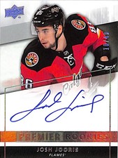 2014-15 Upper Deck Premier Josh Jooris Rookie Patch Autograph /49 #66 Flames