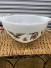 Vintage Pyrex Early American Mix Bowl 441 Cinderella 1.5 Pint Brown
