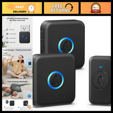 Wireless Doorbell 1000ft Range, Waterproof, Loud Chime with 60 Melodies